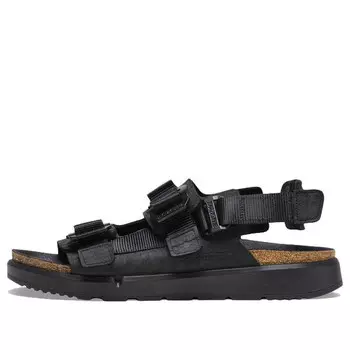 Сандалии shinjuku natural leather textile sandals 'black' Birkenstock, черный