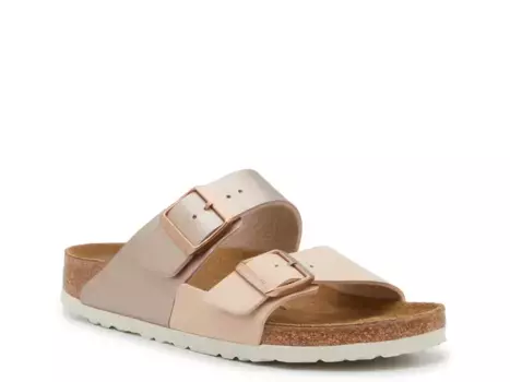 Сандалии-шлепанцы Arizona Slide - женские Birkenstock, Beige Leather