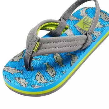 Сандалии-шлепанцы для мальчиков REEF Little Ahi для малышей/Little Kid REEF