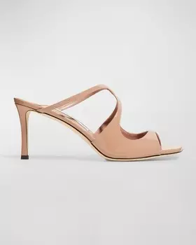 Сандалии-шлепанцы из лакированной кожи Anise Jimmy Choo