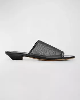 Сандалии-шлепанцы Marion Mesh Khaite, цвет Black