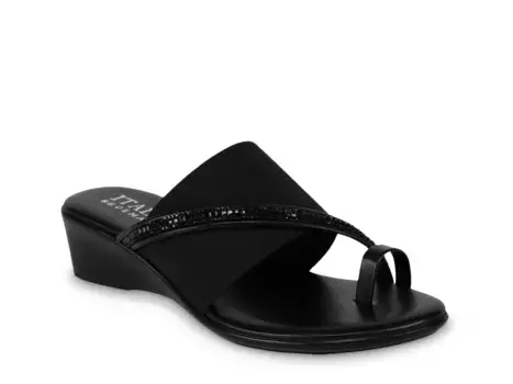 Сандалии Sianni Wedge Sandal Italian Shoemakers, черный
