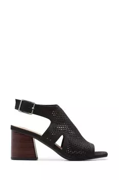 Сандалии Siara65 из нубука Clarks, черный