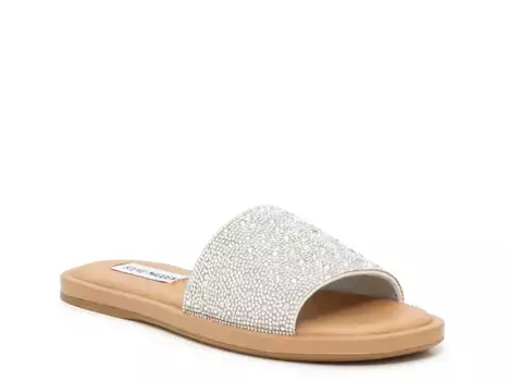 Сандалии Sienna Rhinestone Sandal Steve Madden, серебряный/металлик