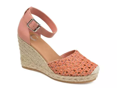 Сандалии Sierra Espadrille на танкетке Journee Collection, цвет Blush