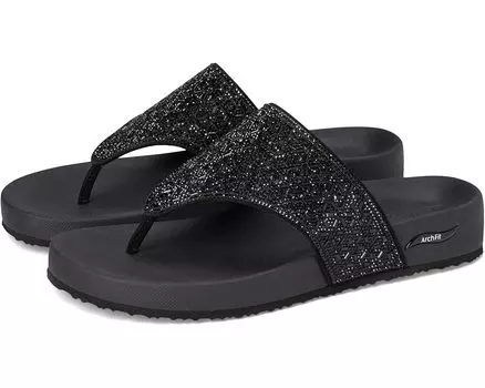 Сандалии SKECHERS Arch Fit Vinyasa - Glam Time, цвет Black/Black