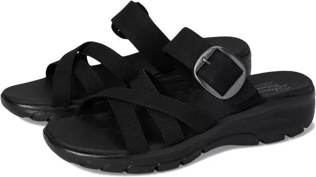 Сандалии SKECHERS Easy Going - Perfect Company, цвет Black/Black