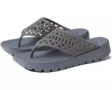 Сандалии SKECHERS Foamies Footsteps Geometric/Rhinestone Hooded Sandal, угольный
