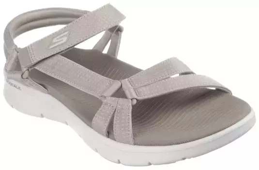 Сандалии Skechers "GO WALK FLEX SANDAL-SUBLIME-X", летняя обувь, сандалии, обувь на липучке, со стелькой Goga Mat, коричневый