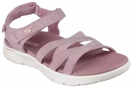 Сандалии Skechers "GO WALK FLEX SANDAL-SUNSHINE", летняя обувь, сандалии, обувь на липучке, с практичной застежкой-липучкой, розовый