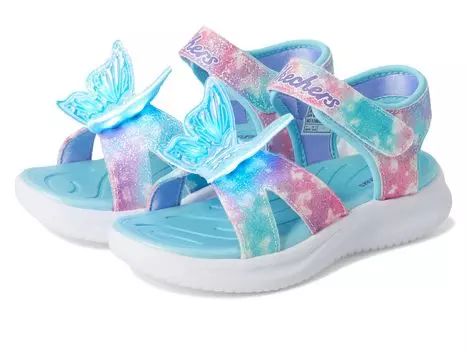 Сандалии SKECHERS KIDS Jumpsters Sandal - Butterfly Brites 303109L, цвет Aqua/Multi