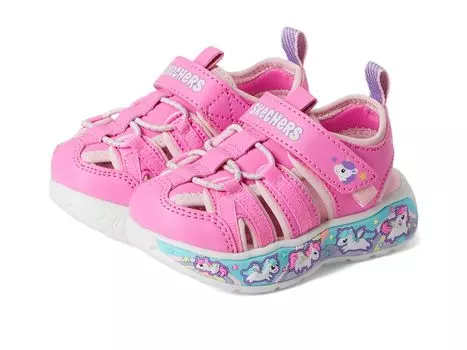 Сандалии SKECHERS KIDS Play Scene Splash - Cute Crew 303162N, цвет Pink/Light Pink