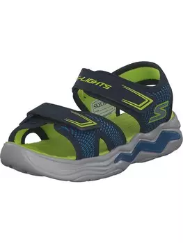 Сандалии Skechers Kids Sandals & Slippers Erupters, цвет azure/dark blue/lime