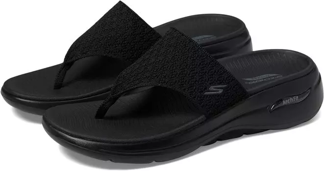 Сандалии SKECHERS Performance Go Walk Arch Fit Sandal, цвет Black/Black