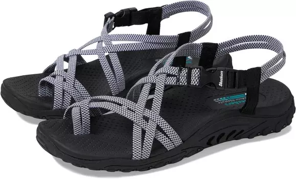 Сандалии SKECHERS Reggae - Irie Mon, цвет Black/White
