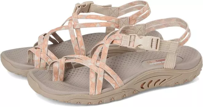 Сандалии SKECHERS Reggae - Positive Space, серо-коричневый