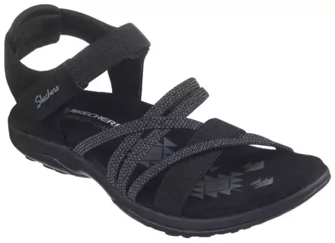 Сандалии Skechers "REGGAE SLIM-", летняя обувь, сандалии, обувь на липучке, с пеной с эффектом памяти, черный