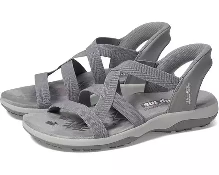 Сандалии SKECHERS Reggae Slim - Stretch Flex Hands Free Slip-Ins, серый