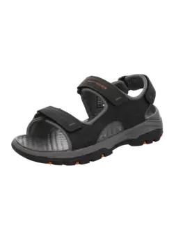 Сандалии Skechers Sandaletten Tiefenfubett Relaxed Fit Tresmen, черный