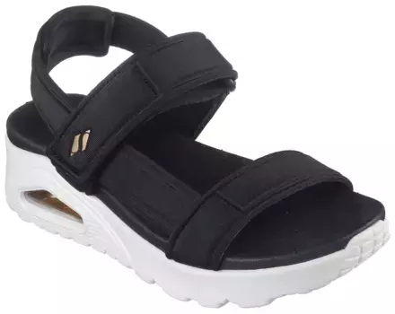 Сандалии Skechers "UNO", летняя обувь, сандалии, обувь на липучке, с практичной застежкой-липучкой, черный