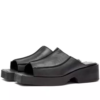 Сандалии-слайдеры Eckhaus Latta, черный