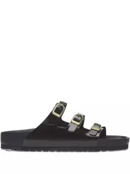 Сандалии-слайдеры Florida с тремя пряжками Birkenstock, черный