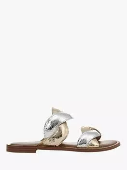 Сандалии - слайдеры hellen Sam Edelman, цвет Gold/Silver