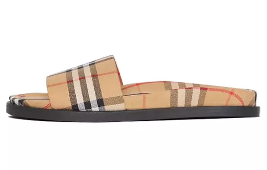 Сандалии-слайды мужские Burberry, коричневый