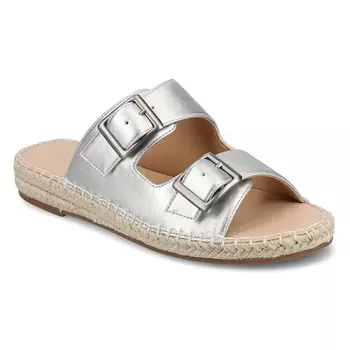 Сандалии-слайды Tresah espadrille от Journee, silver
