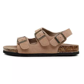 Сандалии-слайды унисекс Golofi, цвет Brown suede 105-1