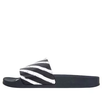 Сандалии sliders 'graffiti - black white' 2020 Off-White, черный