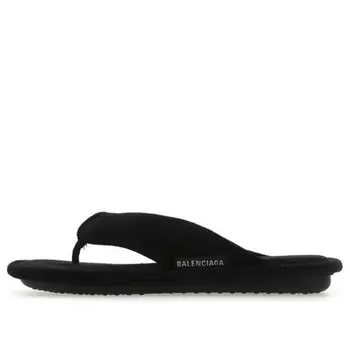 Сандалии slippers sandals black Balenciaga, черный