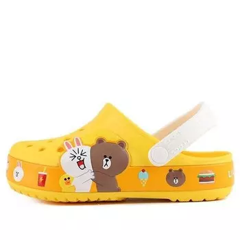 Сандалии small beach yellow sandals Crocs, желтый