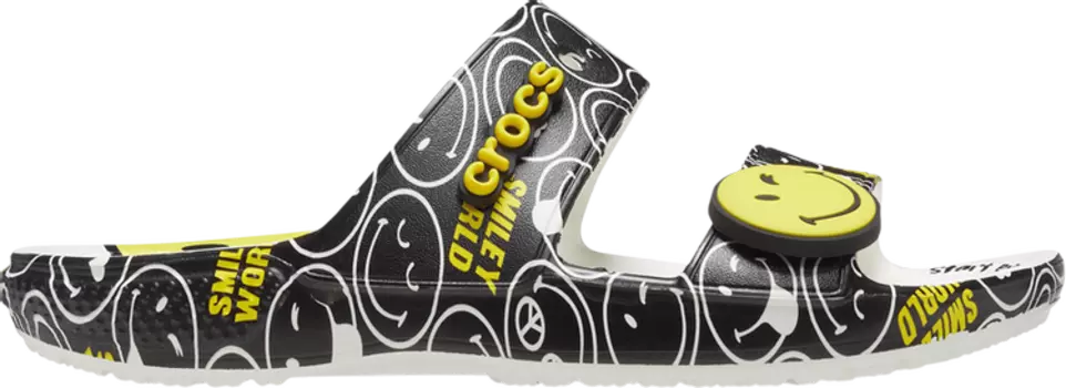 Сандалии SmileyWorld x Classic Sandal Black White, черный