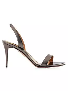 Сандалии So Nude 85MM с ремешком на пятке Aquazzura