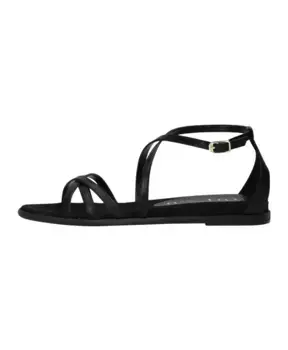 Сандалии со скрещенными ремешками Unisa, черный