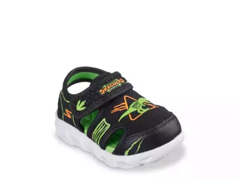 Сандалии со светящимися деталями Skechers S-Lights Hypno-Flash Hydro-Fun — детские, черные
