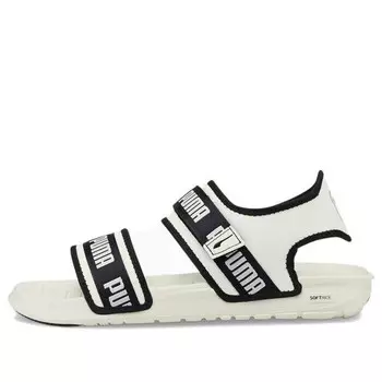 Сандалии softride slide 'wordmark - marshmallow' Puma, белый