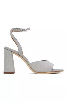 Сандалии Solange на каблуке Staud, цвет diamond