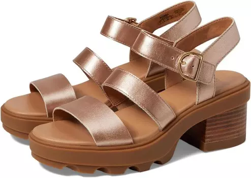 Сандалии SOREL Joanie Heel Ankle Strap, цвет Warm Gold/Gum 2