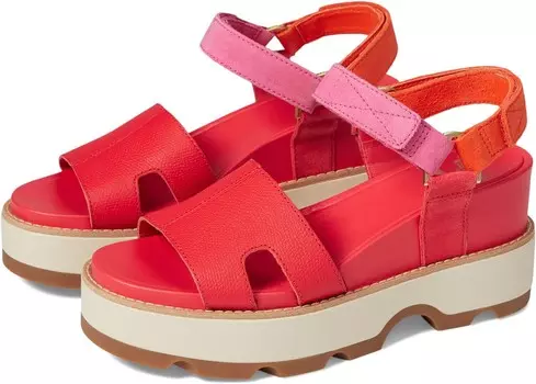 Сандалии SOREL Joanie IV Ankle Strap Wedge, цвет Red Glo/Honey White