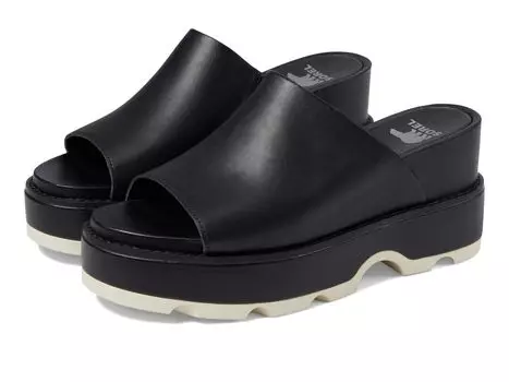 Сандалии SOREL Joanie IV Slide Wedge, цвет Black/Sea Salt