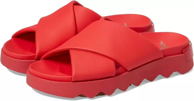 Сандалии SOREL Viibe Crisscross Slide, цвет Red Glo/Gum 16