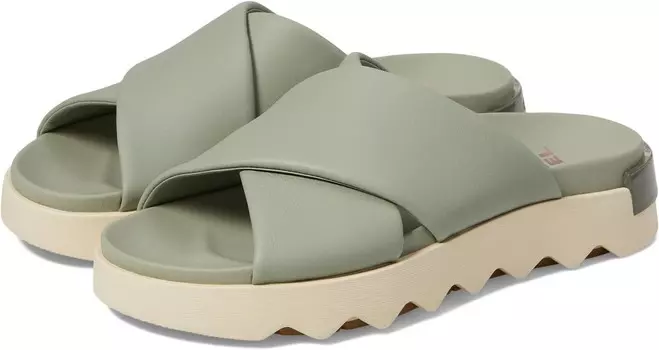 Сандалии SOREL Viibe Crisscross Slide, цвет Safari/Honey White