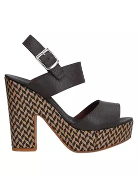 Сандалии Spaziomoda, темно-коричневый