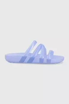 Сандалии Splash с глянцевыми ремешками Crocs, фиолетовый