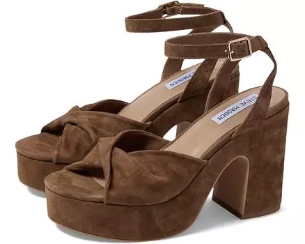 Сандалии Steve Madden Caelan Heeled, цвет Chestnut Suede