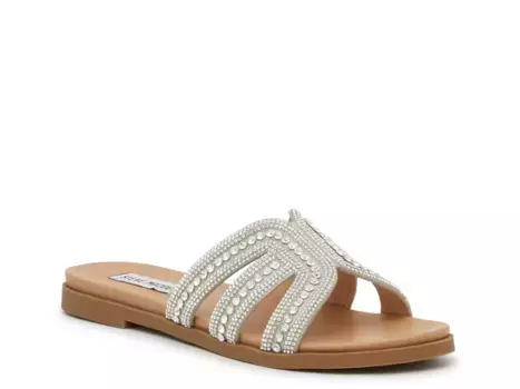 Сандалии Steve Madden Keyana, серебристый металлик