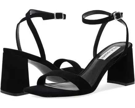Сандалии Steve Madden Luxe Heeled, цвет Black Suede