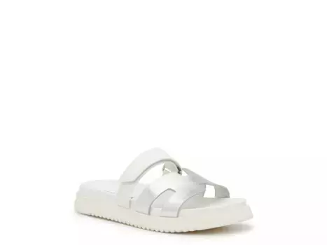 Сандалии Steve Madden Mayven - детские, белые/серебристые металлики